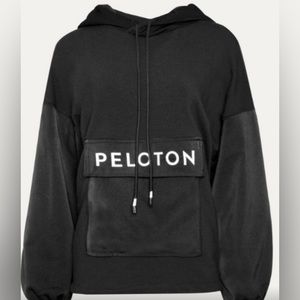 Peloton Fleece Anorak Performance w/ Kangaroo Pocket and Side Zip Size L - Black